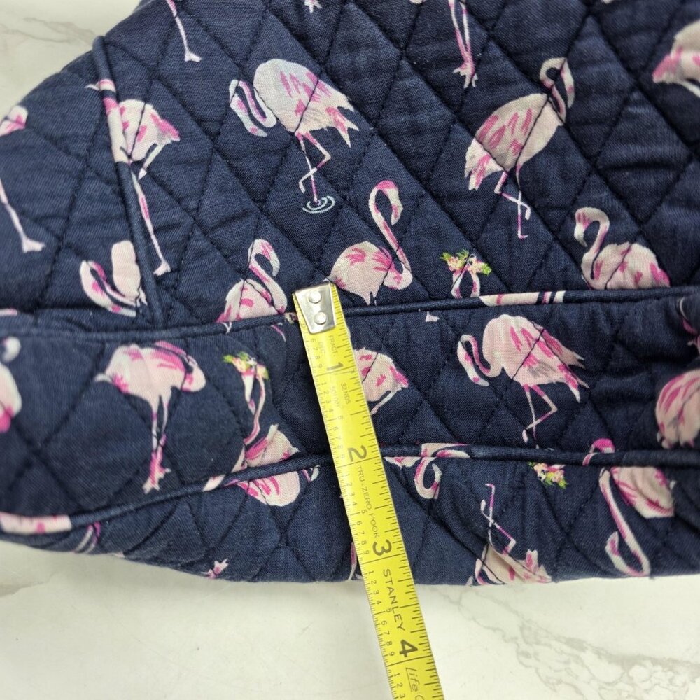 Vera Bradley Crossbody Bag Blue Flamingo Fiesta Quilted Purse and Wallet Hipster - Picture 15 of 16